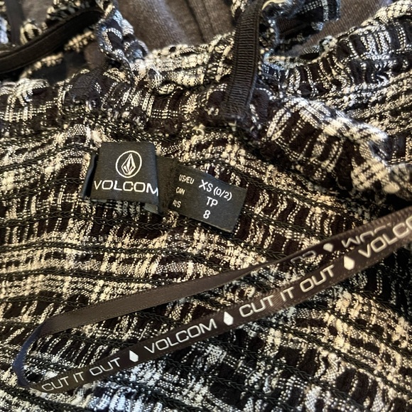 Volcom Women’s Black & White Smock Fitted Dress. Sz XS - Picture 6 of 8